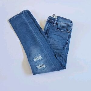 Abercrombie Kids Skinny Jeans Light Wash Destroyed Denim Pants